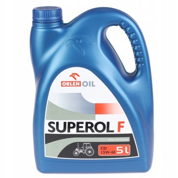 Olej silnikowy 15W40 mineralny 5L Superol F CD Diesel Orlen Oil
