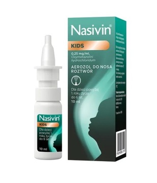 Nasivin Kids 0,025% aerozol do nosa 10ml