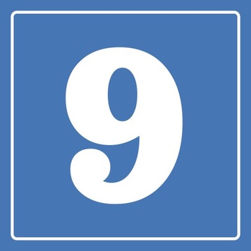 Nr.32 Cyfra 9 - TABLICA OSTRZEGAWCZA