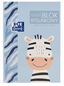 BLOK RYSUNKOWY A4 20 KARTEK BIAŁY 120g/m2 OXFORD KIDS