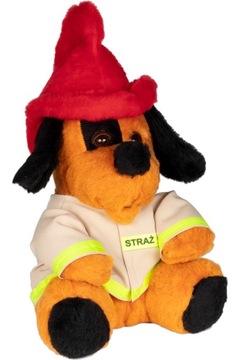 МАСКОТ МЕДВЕДЬ ЗАРЕК СОБАКА ПОЖАРНЫЙ FIRE BRAND 65 см