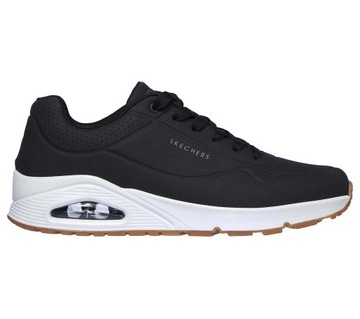 Buty męskie sneakersy Skechers Uno Stand AIR SPORTOWE ODDYCHAJĄCE 52458-BLK