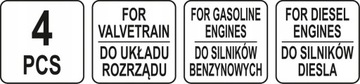 КОМПЛЕКТ ИНСТРУМЕНТОВ ДЛЯ ГРМ YATO RENAULT, DACIA, NISSAN