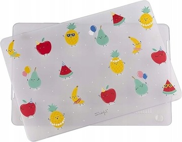 Etui Mr Wonderful Wondee na laptopa Pro 13,3 przezroczyste z wzorem owoców