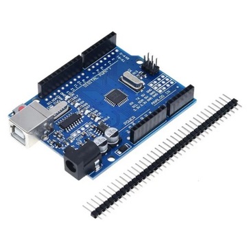 UNO R3 CH340G, СОВМЕСТИМЫЙ С ARDUINO UNO R3 ATMEGA328P ПЛАТА КЛОНИРОВАНИЯ + КАБЕЛЬ