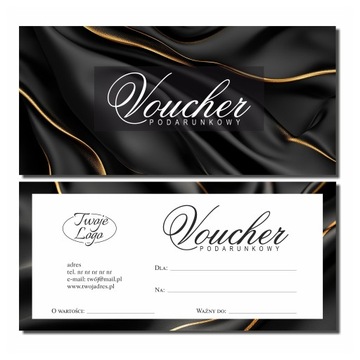 Ulotka VOUCHER PODARUNKOWY BON + gotowy projekt graficzny do wyboru +gratis