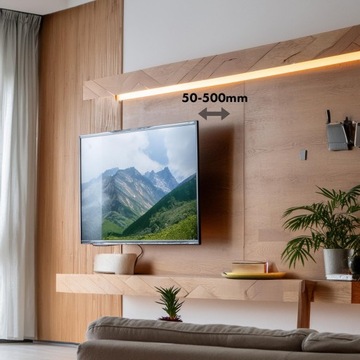 MACLEAN MC-423 Uchwyt regulowany naścienny do TV telewizora max 100' 80kg