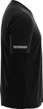 KOSZULKA BAWEŁNIANY T-SHIRT ODBLASKOWY FOTOGRAF