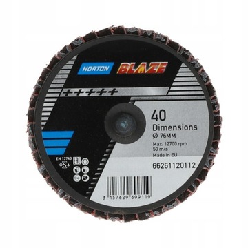 ЛЕПЕЧНОЕ КОЛЕСО Norton-Mini Blaze-75 P40 ДИСК