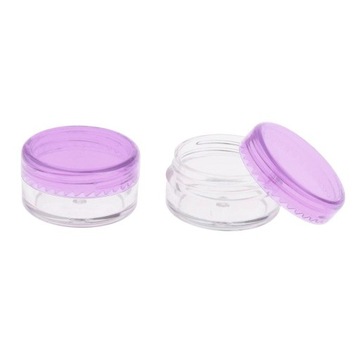 50 paczek plastikowych słoików do różu przenośny fioletowy