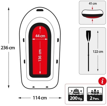 Надувной понтон Challenger 2 INTEX 68367