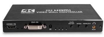 ВИДЕО НАСТЕННЫЙ КОНТРОЛЛЕР РАЗДЕЛИТЕЛЬ HDMI 2X2