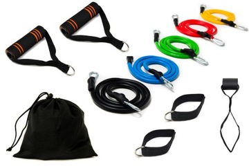 Набор реабилитационных тренировочных эспандеров 11 в 1.