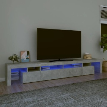 Petrashop Tv skříňka s Led osvětlením betonově šedá 260x36,5x40 cm Šedá 31