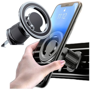 MAGNETYCZNY UCHWYT SAMOCHODOWY DO IPHONE 12 13 14 15 UCHWYT DO NAWIEWU