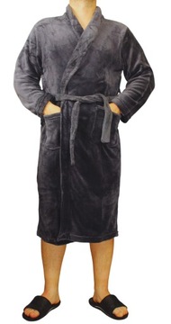 ХАЛАТ МУЖСКОЙ ТЕПЛЫЙ СМЕСЬ ЦВЕТОВ РАЗМЕР L