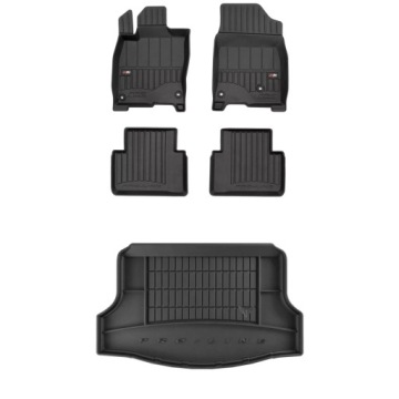 3D gumová sada koberců a rohožek Honda Civic X 2015-2021 Hatchback, ne pas