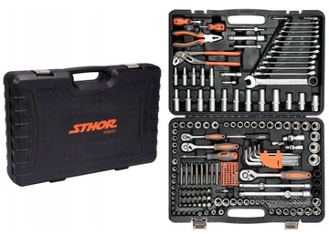 ZESTAW NARZĘDZI WALIZKA NASADKI BITY 1/2 1/4 3/8 225EL STHOR 58693