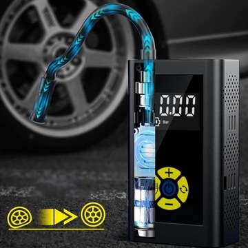 БЕСПРОВОДНОЙ ЭЛЕКТРИЧЕСКИЙ НАСОС АВТОМОБИЛЬНЫЙ ВЕЛОСИПЕДНЫЙ КОМПРЕССОР 4000 мАч