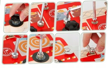 ДЕРЕВЯННЫЙ ПАЗЛ МОНТЕССОРИ ДЛЯ ПОВОРАЧИВАНИЯ ОХРАННИКОВ