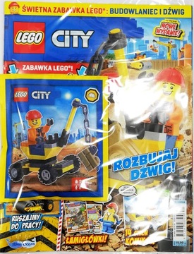 MAGAZYN LEGO CITY 1/2024 + BUDOWLANIEC I DŹWIG