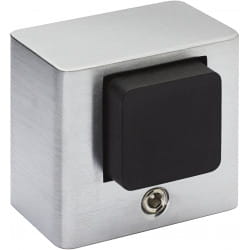 Nowoczesny solidny stoper do drzwi, chrom mat