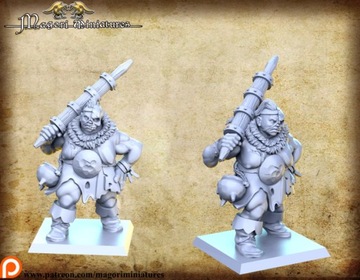 Ogre Woman - Magori Miniatures - Druk 3D