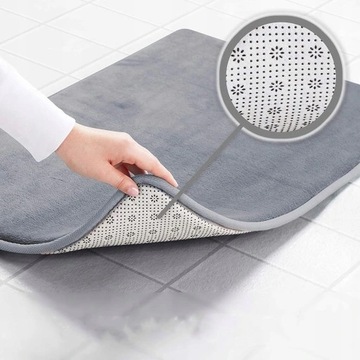 Быстросохнущий впитывающий ковер для ванной комнаты 48*78см.