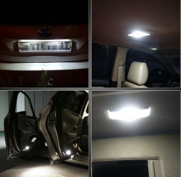 LED W5W CANBUS T10 ПАРКОВОЧНАЯ ЛАМПОЧКА ВНУТРЕННЯЯ 360° БЕЛАЯ