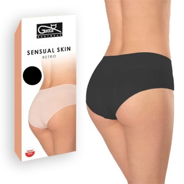 Gatta majtki Sensual Retro bezszwowe Czarne XL