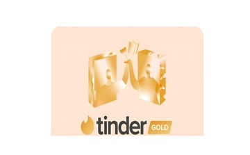 Karta podarunkowa Tinder Gold - 1 miesiąc - KOD EUROPA / POLSKA