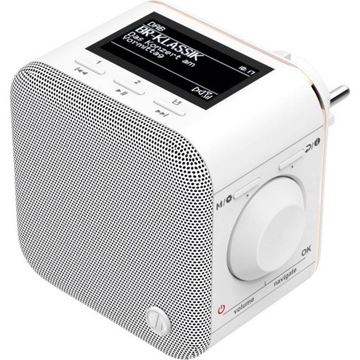 Radio gniazdkowe Hama DR40BT-PlugIn DAB+ białe