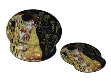 Килимок для миші комп'ютерну з подушкою G. Klimt Поцілунок