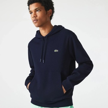 Lacoste Bluza Męska Organic Cotton Blu Marine L