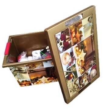 OZDOBY ŚWIĄTECZNE 100SZT LAMPKI LED + SKRZYNIA !!!