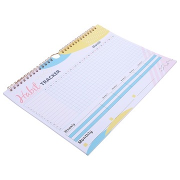 Record Planner Calendar Monthly Undated Daily Workout Tracker Journal