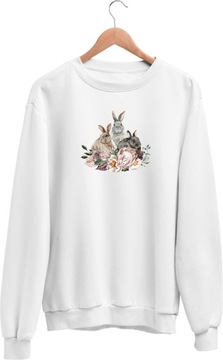 Bluza Królik Zając Biała 5 XL