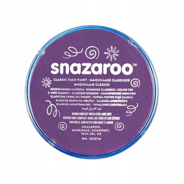 Snazaroo Farba do ciała 18 ml: Purple