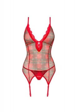 Корсет и стринги Obsessive Jollymore XL/2XL