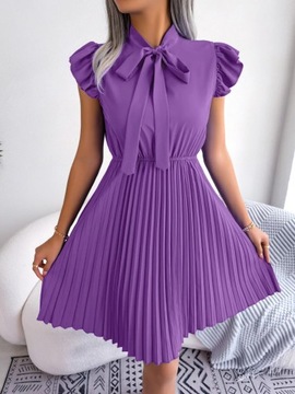 2023 New Women Mini Summer Dress Elegant Lace Up H