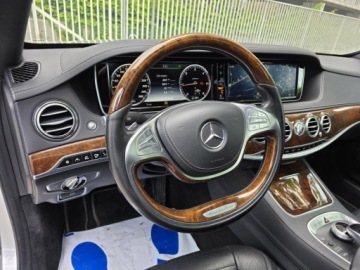 Mercedes Klasa S W222 Limuzyna 350 Blue TEC 258KM 2015 MERCEDES LONG S 350d 4MATIC, V6 3.0l diesel 258KM 1 właściciel od nowości, zdjęcie 7