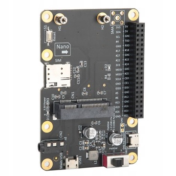 БАЗОВАЯ НАКЛАДКА 3G/4G LTE ДЛЯ RASPBERRY PI 4/3/2/B+