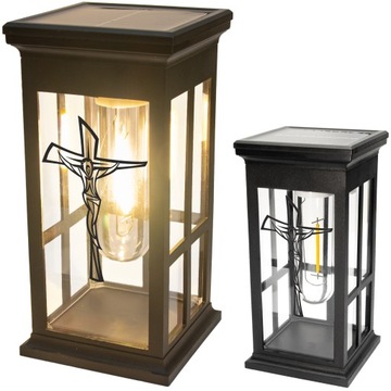 ZNICZ SOLARNY LED LAMPION STATUETKA NA CMENTARZ LAMPA NA GRÓB NOWOŚCI