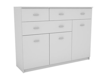 Komoda szafka biała 150 cm szafka regał szuflady