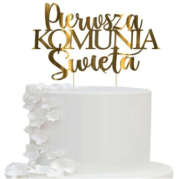 Topper KOMUNIA Sw dekoracja na tort.