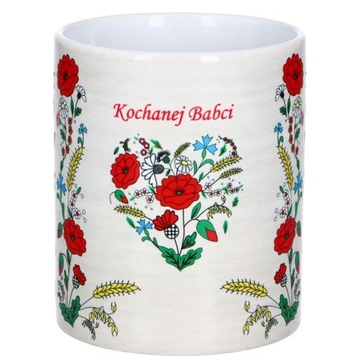 Kubek haft Kociewie folk, Dzień Babci
