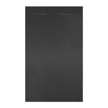 BRODZIK PRYSZNICOWY KAMIENNY PROSTOKĄTNY SLIM MIKO CZARNY 100x80 CM