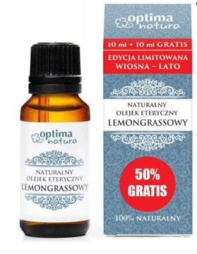 NATURALNY OLEJEK ETERYCZNY LEMONGRASSOWY 20ml