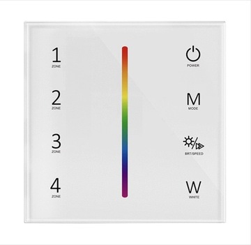 T24(W) Panel RF LED RGB/RGBW Dotykowy 4-Strefowy Bat