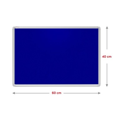 Доска текстильная фетровая 60х40см Синий